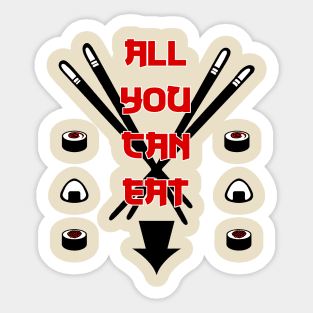 All You Can Eat Sticker